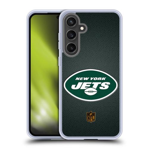 NFL New York Jets Logo Football Soft Gel Case for Samsung Galaxy S24 FE