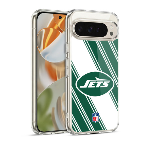 NFL New York Jets Artwork Stripes Soft Gel Case for Google Pixel 9 / Pixel 9 Pro