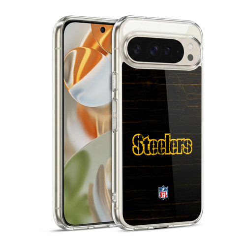 NFL Pittsburgh Steelers Logo Distressed Look Soft Gel Case for Google Pixel 9 / Pixel 9 Pro