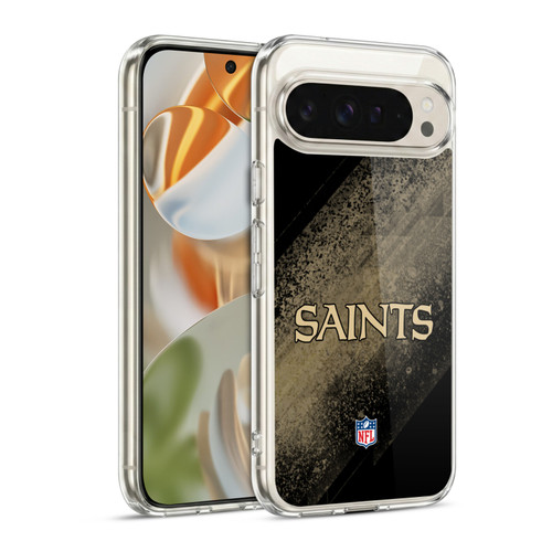 NFL New Orleans Saints Logo Blur Soft Gel Case for Google Pixel 9 / Pixel 9 Pro