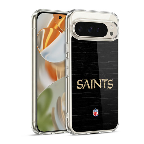 NFL New Orleans Saints Logo Distressed Look Soft Gel Case for Google Pixel 9 / Pixel 9 Pro