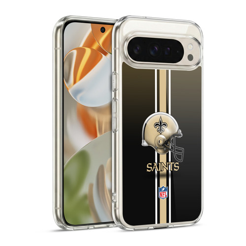 NFL New Orleans Saints Logo Helmet Soft Gel Case for Google Pixel 9 / Pixel 9 Pro