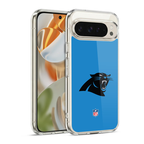 NFL Carolina Panthers Logo Plain Soft Gel Case for Google Pixel 9 / Pixel 9 Pro