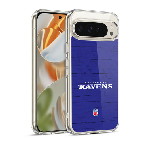 NFL Baltimore Ravens Logo Distressed Look Soft Gel Case for Google Pixel 9 / Pixel 9 Pro
