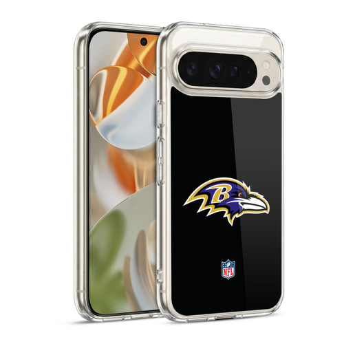 NFL Baltimore Ravens Logo Plain Soft Gel Case for Google Pixel 9 / Pixel 9 Pro