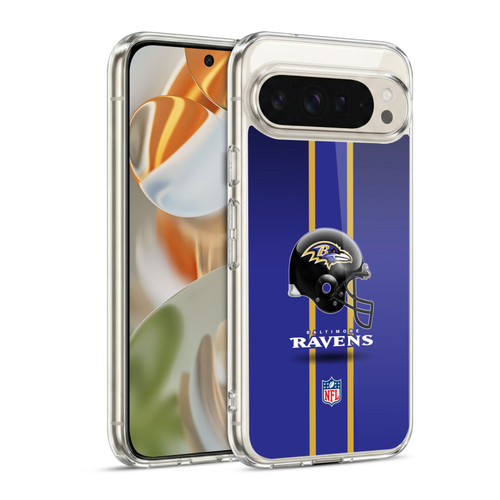 NFL Baltimore Ravens Logo Helmet Soft Gel Case for Google Pixel 9 / Pixel 9 Pro