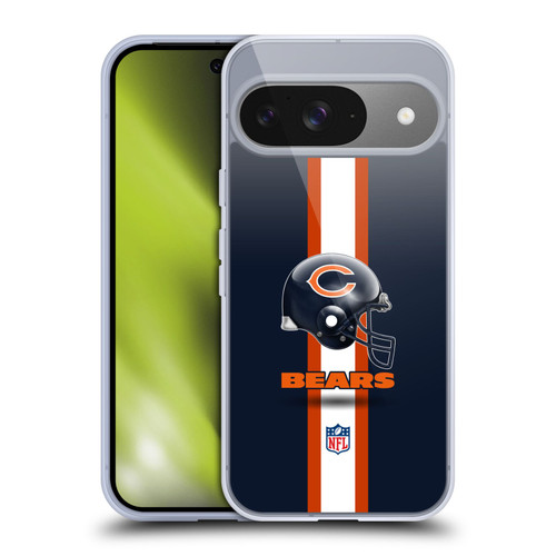 NFL Chicago Bears Logo Helmet Soft Gel Case for Google Pixel 9 / Pixel 9 Pro