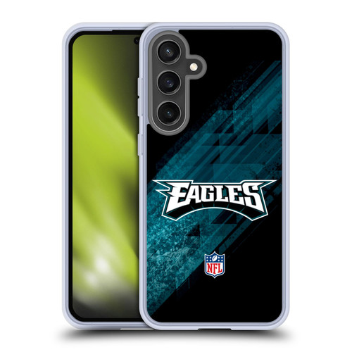 NFL Philadelphia Eagles Logo Blur Soft Gel Case for Samsung Galaxy S24 FE