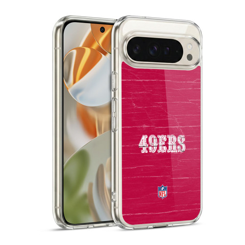 NFL San Francisco 49Ers Logo Distressed Look Soft Gel Case for Google Pixel 9 / Pixel 9 Pro