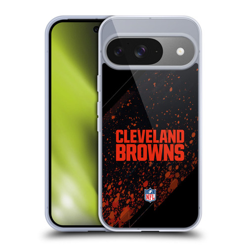 NFL Cleveland Browns Logo Blur Soft Gel Case for Google Pixel 9 / Pixel 9 Pro