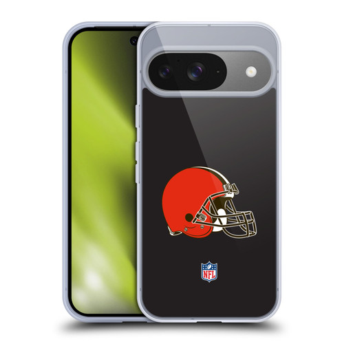 NFL Cleveland Browns Logo Plain Soft Gel Case for Google Pixel 9 / Pixel 9 Pro