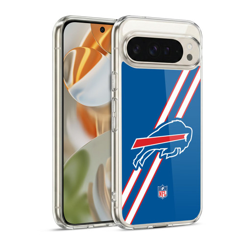 NFL Buffalo Bills Logo Stripes Soft Gel Case for Google Pixel 9 / Pixel 9 Pro
