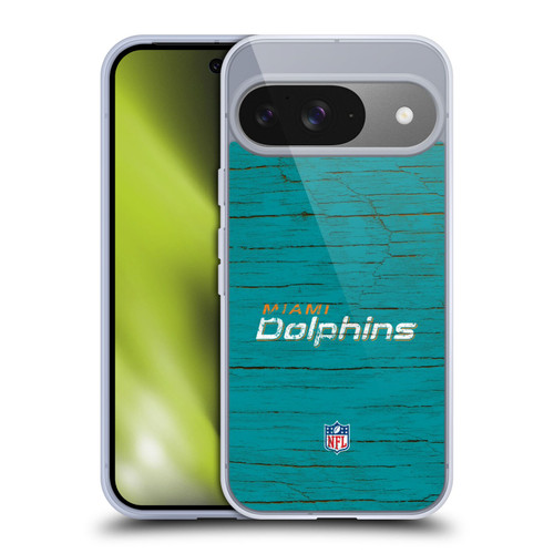 NFL Miami Dolphins Logo Distressed Look Soft Gel Case for Google Pixel 9 / Pixel 9 Pro