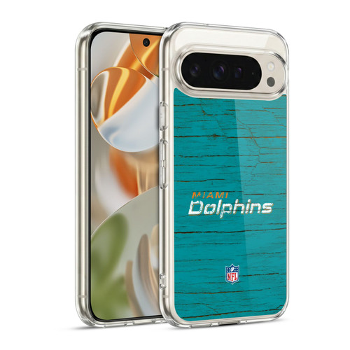 NFL Miami Dolphins Logo Distressed Look Soft Gel Case for Google Pixel 9 / Pixel 9 Pro