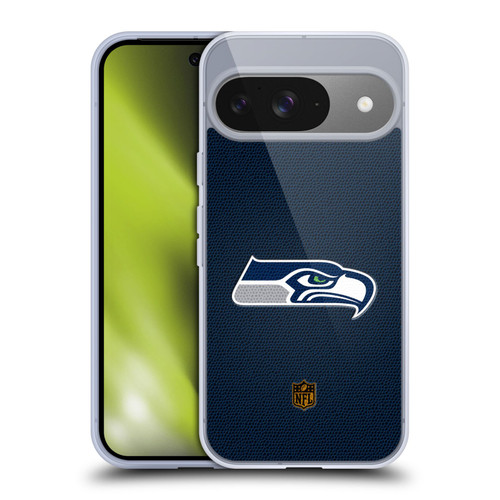 NFL Seattle Seahawks Logo Football Soft Gel Case for Google Pixel 9 / Pixel 9 Pro