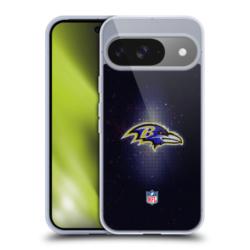 NFL Baltimore Ravens Artwork LED Soft Gel Case for Google Pixel 9 / Pixel 9 Pro