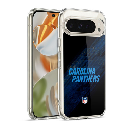 NFL Carolina Panthers Logo Blur Soft Gel Case for Google Pixel 9 / Pixel 9 Pro