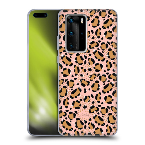 Cat Coquillette Tropical Wildlife Sparkly Leopard Print Soft Gel Case for Huawei P40 Pro / P40 Pro Plus 5G