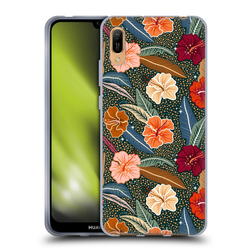 Cat Coquillette Tropical Wildlife African Hibiscus Soft Gel Case for Huawei Y6 Pro (2019)
