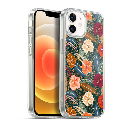 Cat Coquillette Tropical Wildlife African Hibiscus Soft Gel Case for Apple iPhone 12 / iPhone 12 Pro & MagSafe