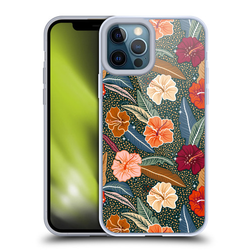 Cat Coquillette Tropical Wildlife African Hibiscus Soft Gel Case for Apple iPhone 12 Pro Max