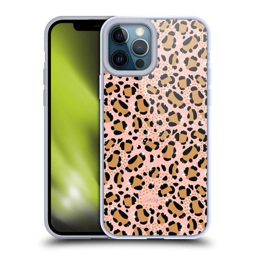 Cat Coquillette Tropical Wildlife Sparkly Leopard Print Soft Gel Case for Apple iPhone 12 Pro Max