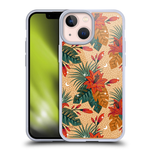 Cat Coquillette Tropical Wildlife Lily Soft Gel Case for Apple iPhone 13 Mini