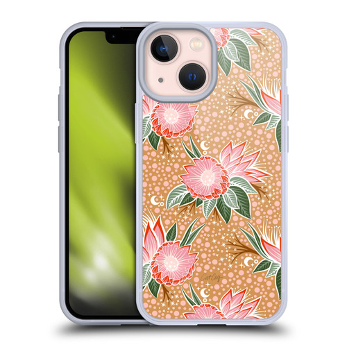 Cat Coquillette Tropical Wildlife Protea Bloom Soft Gel Case for Apple iPhone 13 Mini
