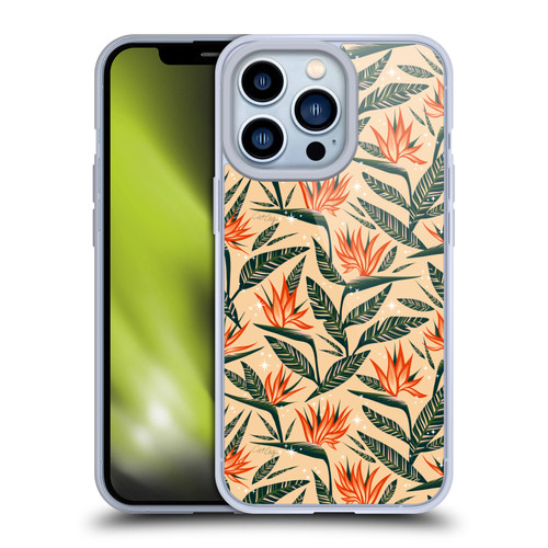 Cat Coquillette Tropical Wildlife Bird Of Paradise Soft Gel Case for Apple iPhone 13 Pro