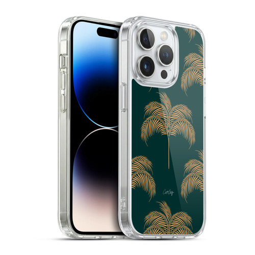 Cat Coquillette Tropical Wildlife Palm Tree Oasis Soft Gel Case for Apple iPhone 14 Pro & MagSafe