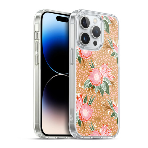 Cat Coquillette Tropical Wildlife Protea Bloom Soft Gel Case for Apple iPhone 14 Pro & MagSafe