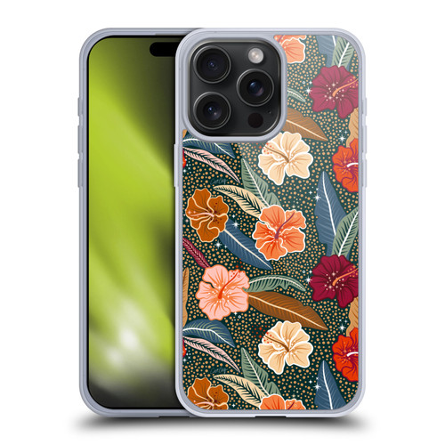 Cat Coquillette Tropical Wildlife African Hibiscus Soft Gel Case for Apple iPhone 15 Pro Max