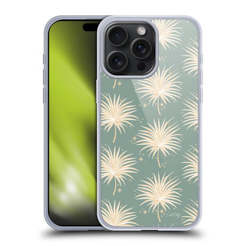 Cat Coquillette Tropical Wildlife Fan Palm Sparkles Soft Gel Case for Apple iPhone 15 Pro Max