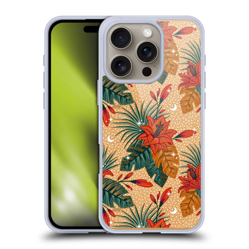 Cat Coquillette Tropical Wildlife Lily Soft Gel Case for Apple iPhone 16 Pro