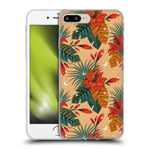 Cat Coquillette Tropical Wildlife Lily Soft Gel Case for Apple iPhone 7 Plus / iPhone 8 Plus