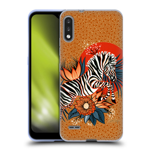 Cat Coquillette Tropical Wildlife Zebra Leap Soft Gel Case for LG K22