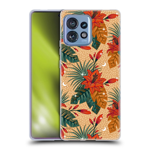 Cat Coquillette Tropical Wildlife Lily Soft Gel Case for Motorola Moto Edge 40 Pro