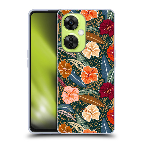 Cat Coquillette Tropical Wildlife African Hibiscus Soft Gel Case for OnePlus Nord CE 3 Lite 5G
