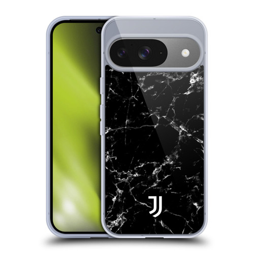 Juventus Football Club Marble Black 2 Soft Gel Case for Google Pixel 9 / Pixel 9 Pro