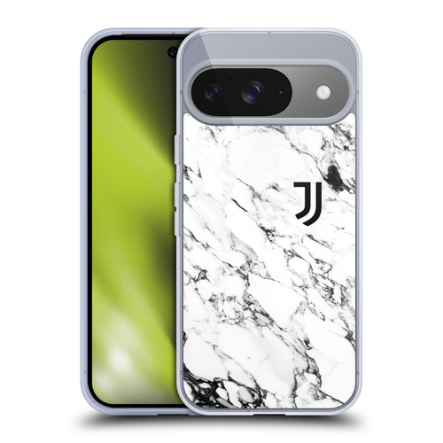 Juventus Football Club Marble White Soft Gel Case for Google Pixel 9 / Pixel 9 Pro