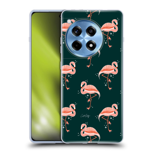 Cat Coquillette Tropical Wildlife Flamingo Sparkles Soft Gel Case for OnePlus 12R