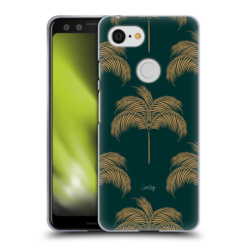 Cat Coquillette Tropical Wildlife Palm Tree Oasis Soft Gel Case for Google Pixel 3