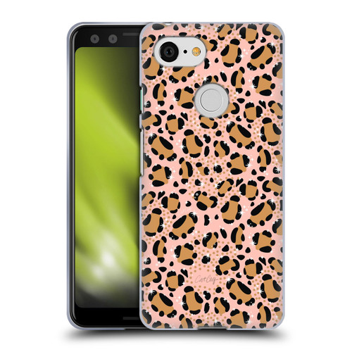 Cat Coquillette Tropical Wildlife Sparkly Leopard Print Soft Gel Case for Google Pixel 3