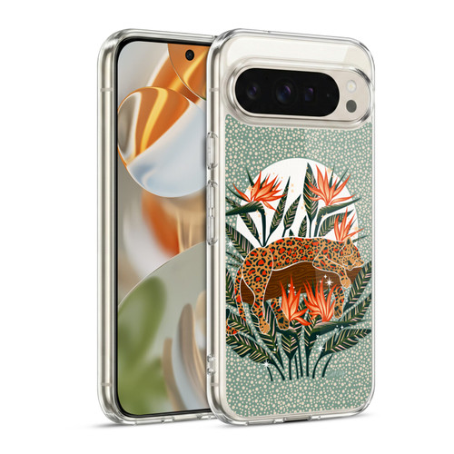 Cat Coquillette Tropical Wildlife Leopard Moonrise Soft Gel Case for Google Pixel 9 / Pixel 9 Pro