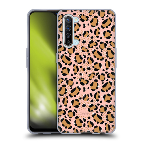 Cat Coquillette Tropical Wildlife Sparkly Leopard Print Soft Gel Case for OPPO Find X2 Lite 5G