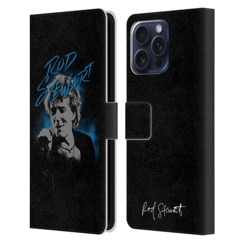 Rod Stewart Art Scribble Leather Book Wallet Case Cover For Apple iPhone 16 Pro Max