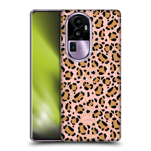 Cat Coquillette Tropical Wildlife Sparkly Leopard Print Soft Gel Case for OPPO Reno10 Pro+