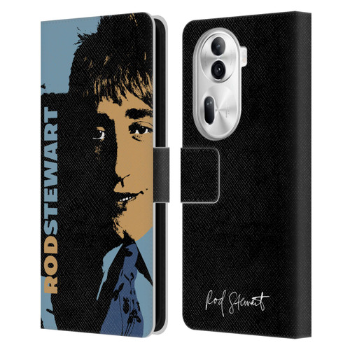 Rod Stewart Art Yesterday Retro Leather Book Wallet Case Cover For OPPO Reno11