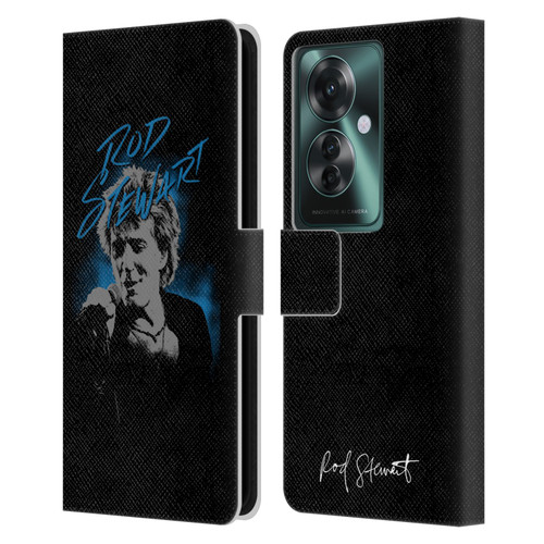 Rod Stewart Art Scribble Leather Book Wallet Case Cover For OPPO Reno11 F 5G / F25 Pro 5G