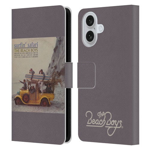 The Beach Boys Album Cover Art Surfin Safari Leather Book Wallet Case Cover For Apple iPhone 16